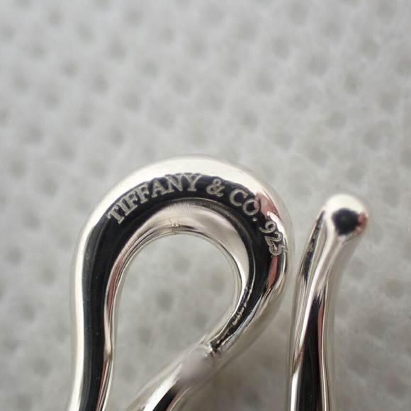 TIFFANY 925 open wave earrings - Picture 7 of 10